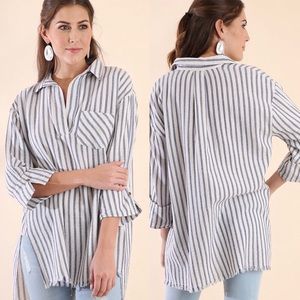 Navy/White Stripe Tunic